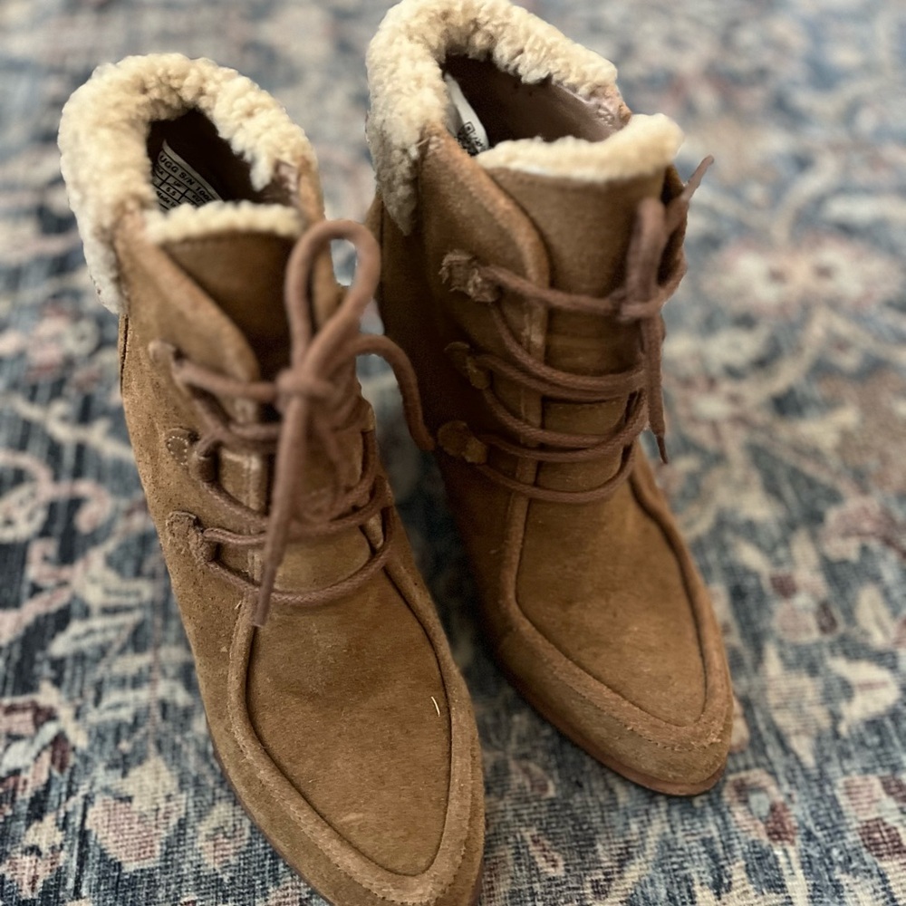 Women's Brown Suede Ankle Boots